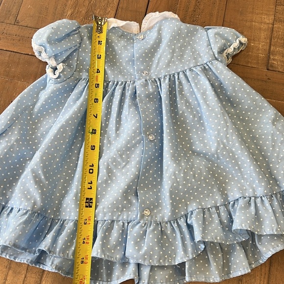Ruth of Carolina vintage blue ditzy heart dress - Picture 6 of 7